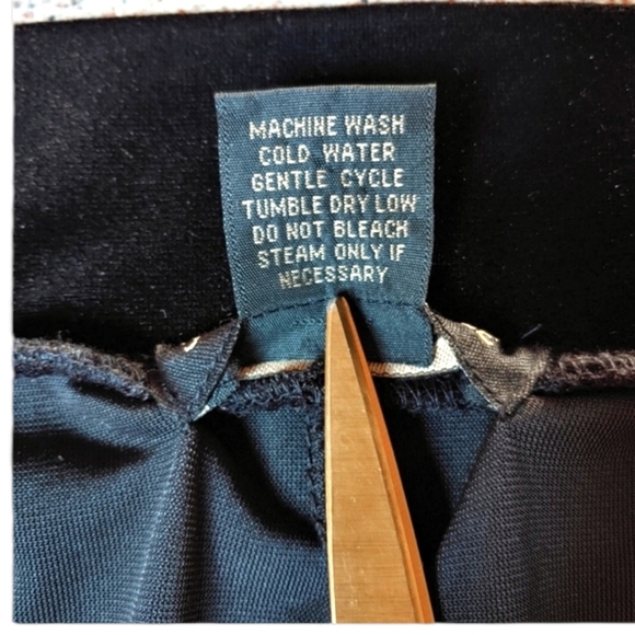 S. Lawrence Velvet Velour High Waisted Loose Leg Trousers Relaxed Fit - Picture 8 of 8